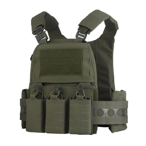 V5 PC Modular Plate Carrier with Laser-Cut MOLLE – Ranger Green