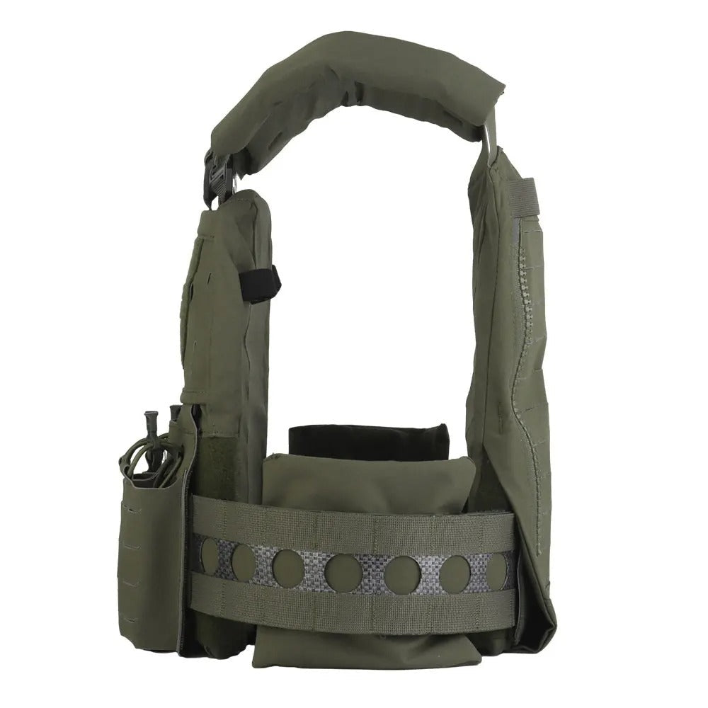 V5 PC Modular Plate Carrier with Laser-Cut MOLLE – Ranger Green