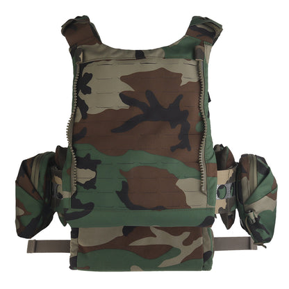 V5 FCPC Modular Plate Carrier with Laser-Cut MOLLE – Full Kit – Woodland