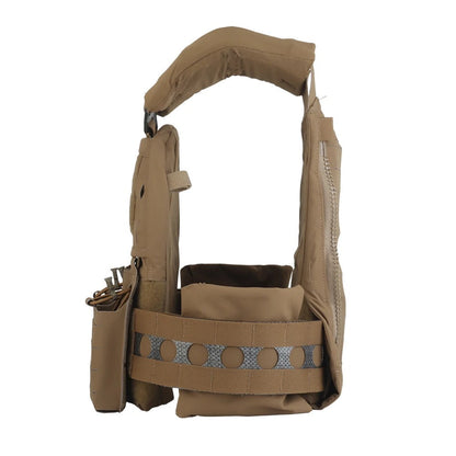 V5 PC Modular Plate Carrier with Laser-Cut MOLLE – Coyote Brown