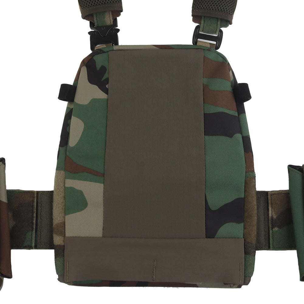 V5 FCPC Modular Plate Carrier with Laser-Cut MOLLE – Full Kit – Woodland