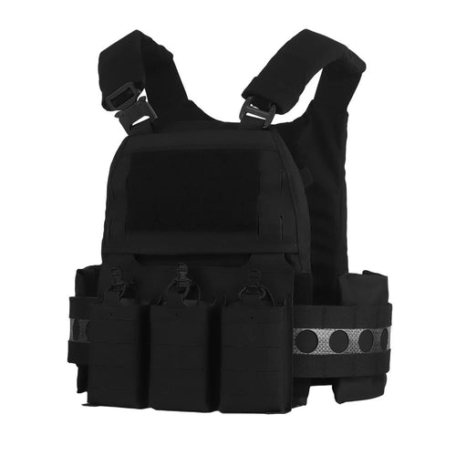 V5 PC Modular Plate Carrier with Laser-Cut MOLLE – Matte Black