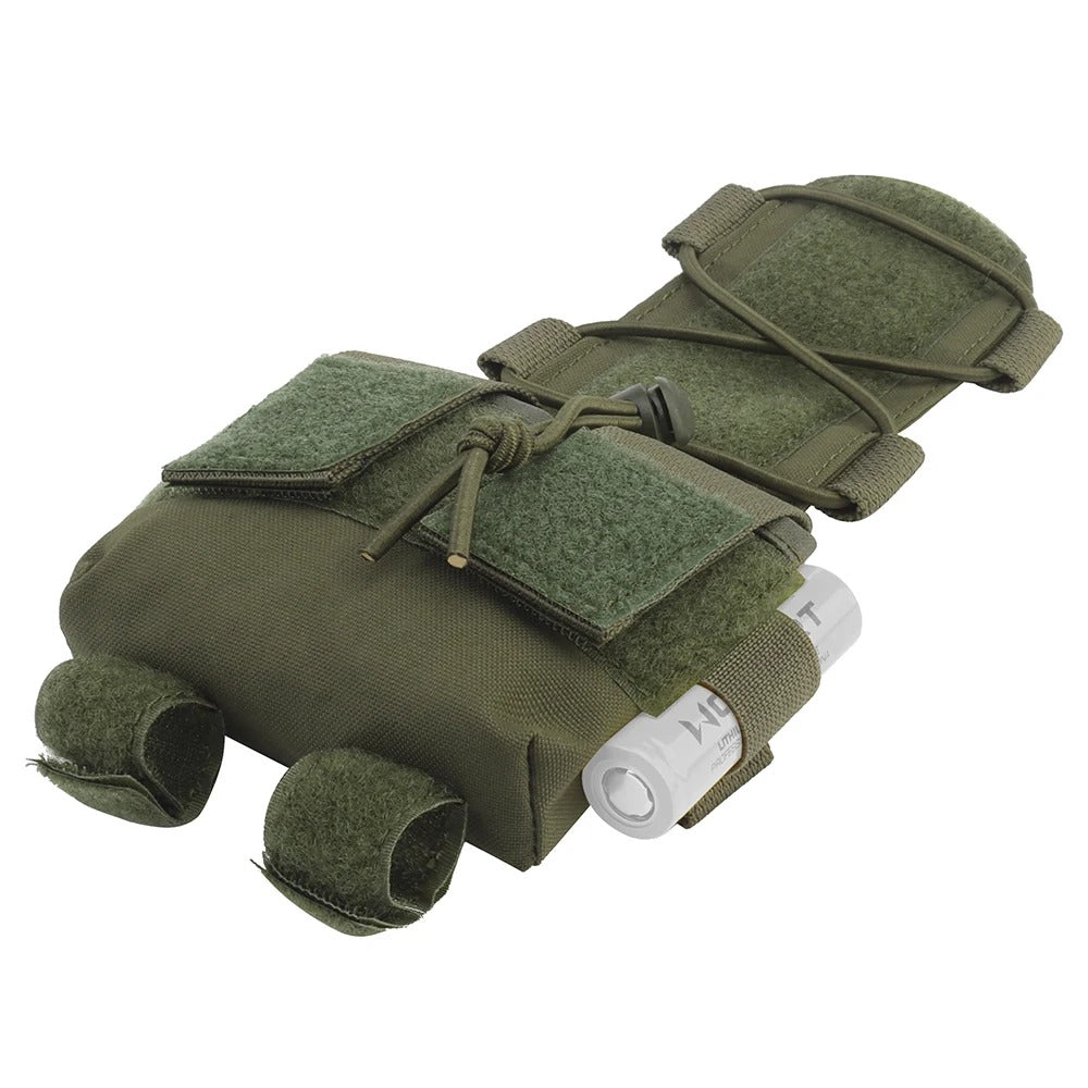 MK2 Tactical Helmet Battery Pouch M-LOK Counterweight - Ranger Green