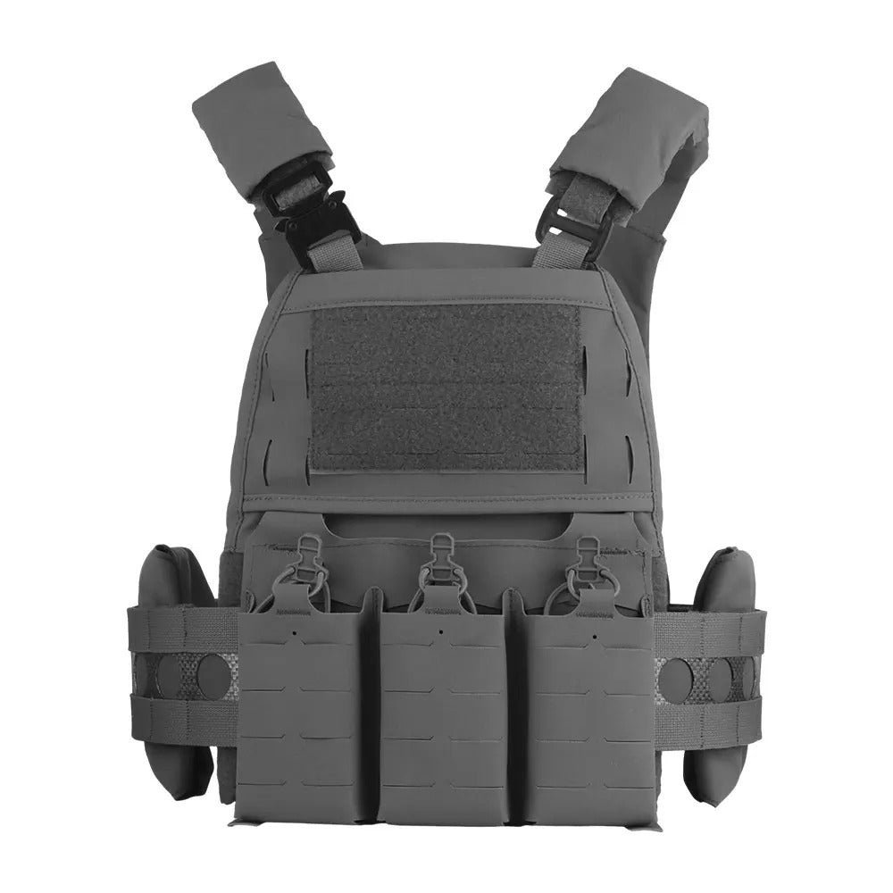 V5 PC Modular Plate Carrier with Laser-Cut MOLLE – Wolf Grey