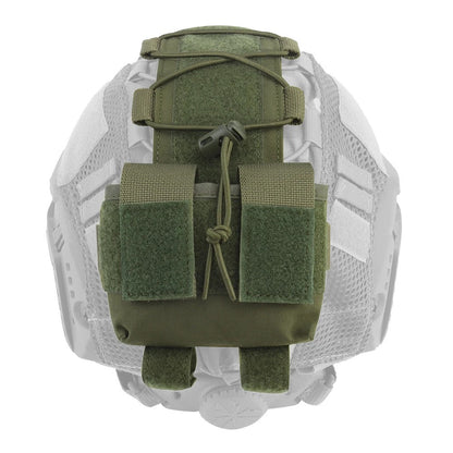 MK2 Tactical Helmet Battery Pouch M-LOK Counterweight - Ranger Green
