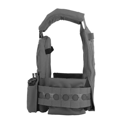 V5 PC Modular Plate Carrier with Laser-Cut MOLLE – Wolf Grey