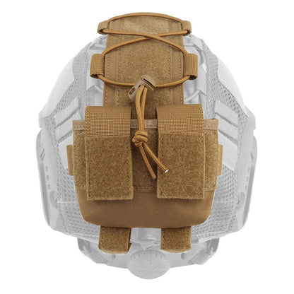 MK2 Tactical Helmet Battery Pouch M-LOK Counterweight - Coyote Brown