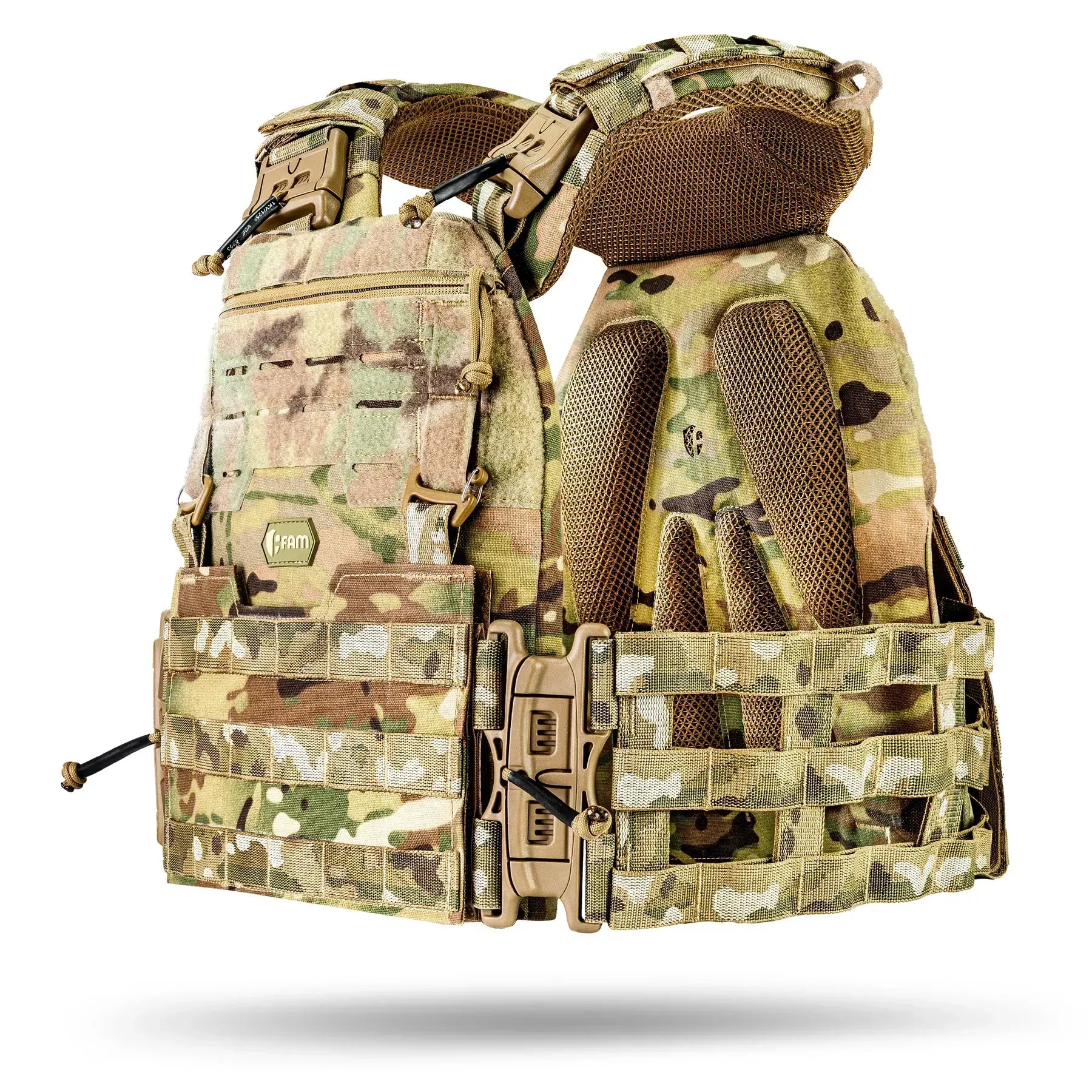 Famtac M7 PRO Gen 2 Skeleton Plate Carrier | Multicam - Blender Tactical
