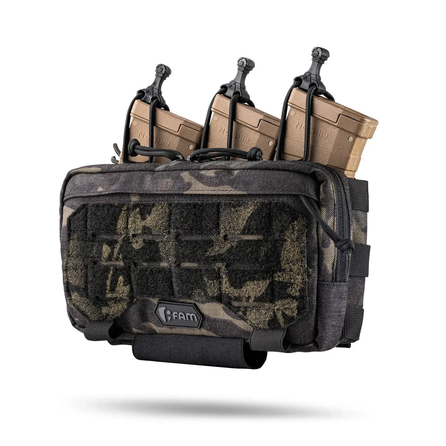 Famtac Triple AK AR Admin Mag Pouch MOLLE | Multicam Black - Blender Tactical