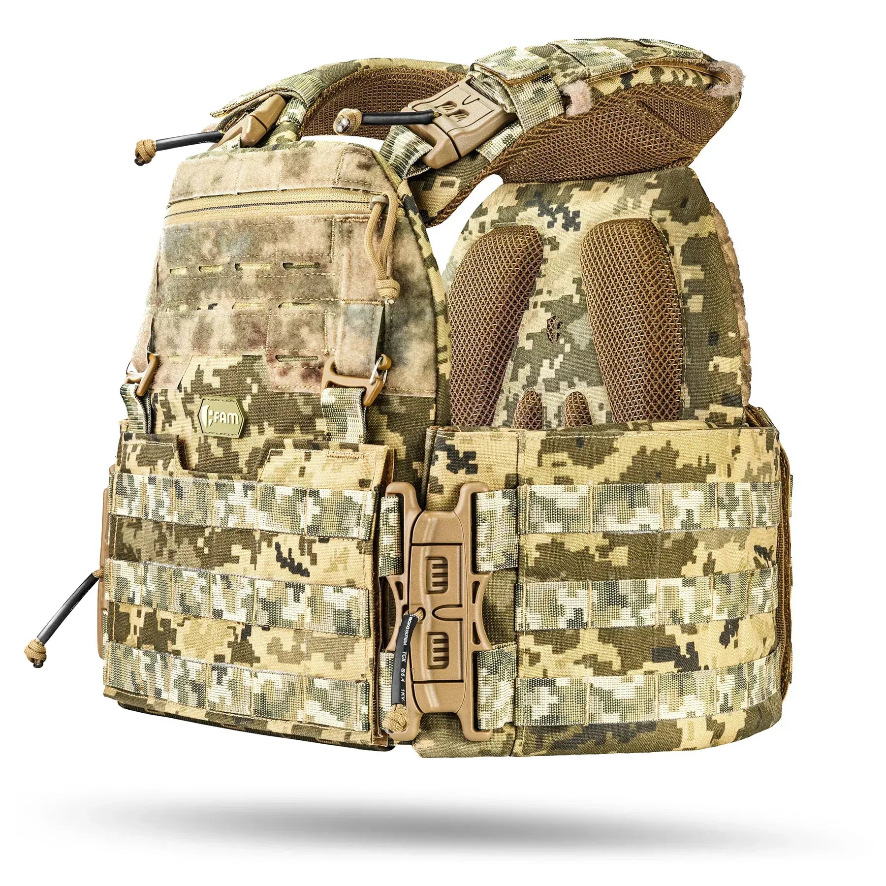 Famtac M7 PRO Gen 2 Plate Carrier 15×30 | Digital Pixel Camo - Blender Tactical