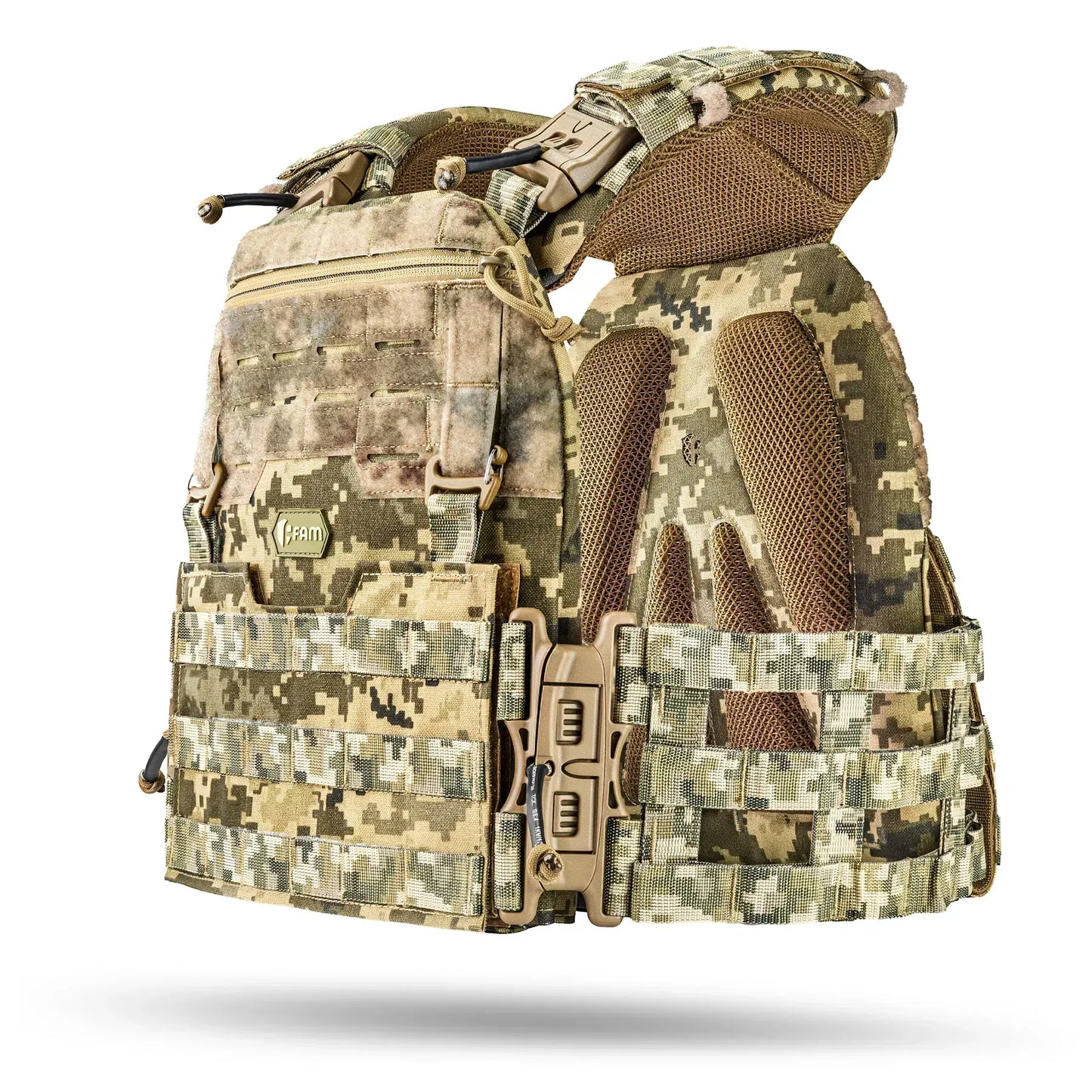 Famtac M7 PRO Gen 2 Skeleton Plate Carrier | Digital Pixel Camo - Blender Tactical