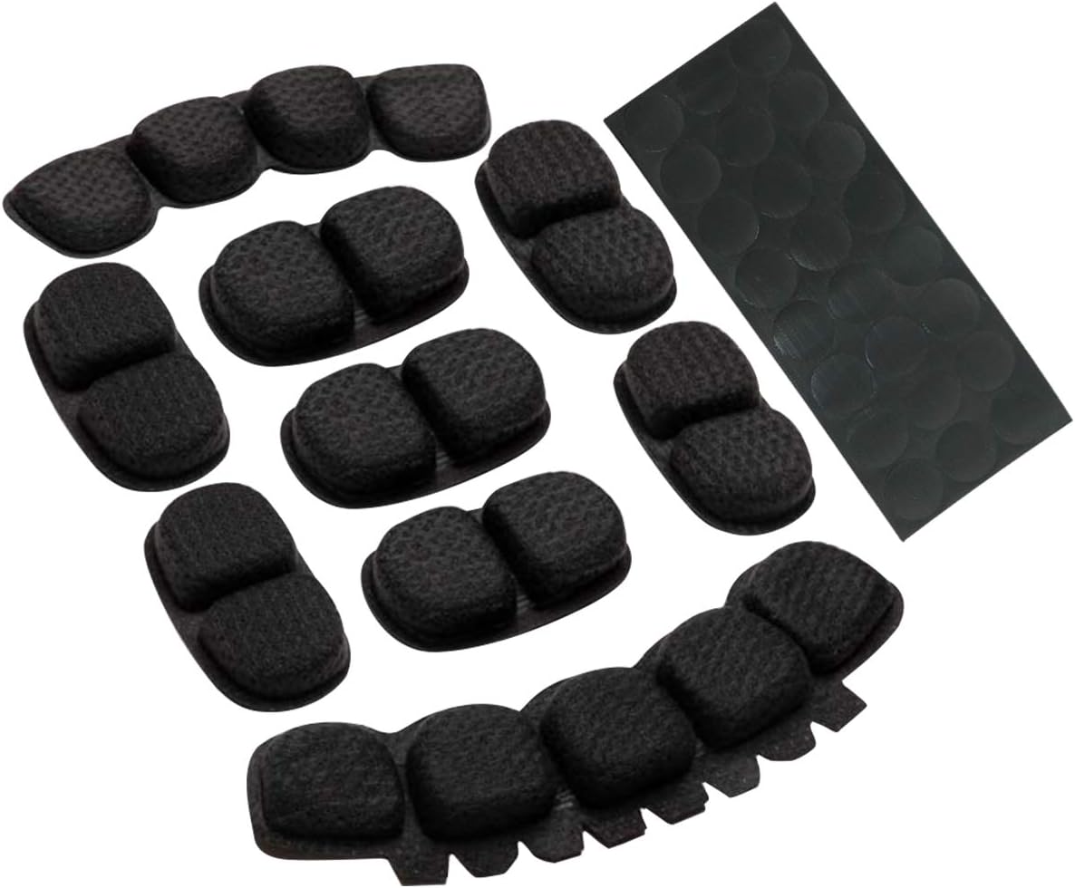 Tactical Helmet Memory Foam Pad Set – Black