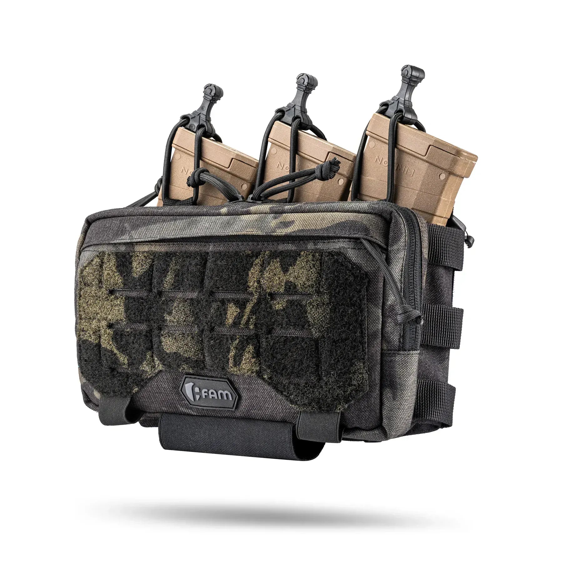 FamTac Velcro AdminMag Triple Mag Pouch – AK/AR + Admin | Multicam Black - Blender Tactical