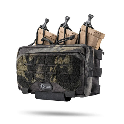 FamTac Velcro AdminMag Triple Mag Pouch – AK/AR + Admin | Multicam Black - Blender Tactical