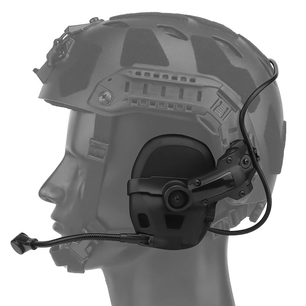 HD-17 Tactical Helmet Headset - Black