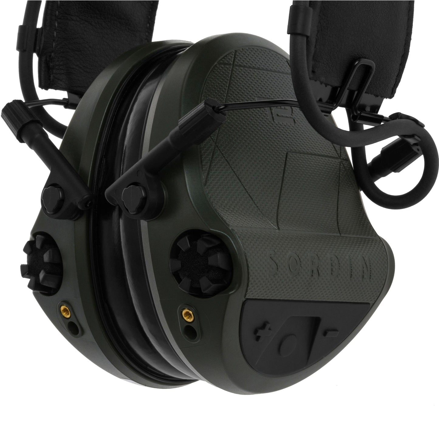 Sordin Supreme T2 Leather Active Hearing Protection - Green