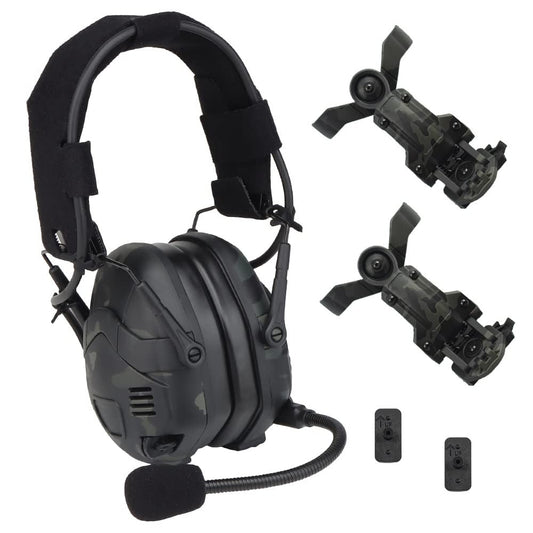 HD-16 Tactical Bluetooth Helmet Headset – Multicam Black