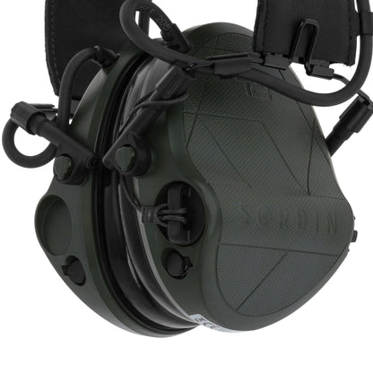 Sordin Supreme T2 Leather Active Hearing Protection - Green