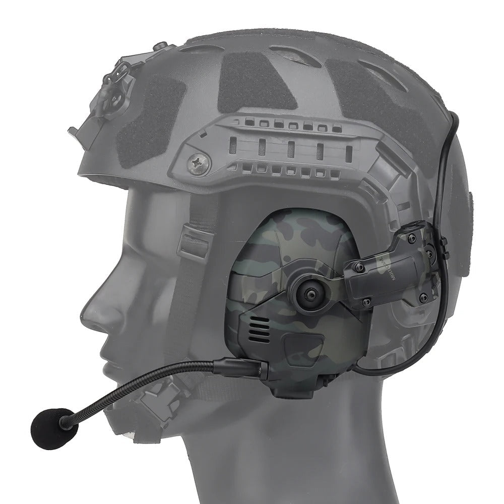 HD-16 Tactical Bluetooth Helmet Headset – Multicam Black