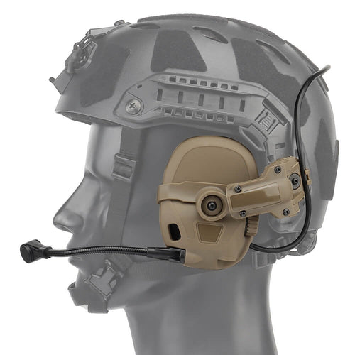 HD-17 Tactical Helmet Headset - Tan