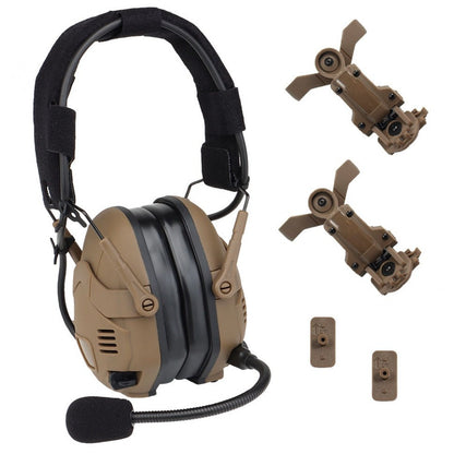 HD-16 Tactical Bluetooth Helmet Headset – Tan