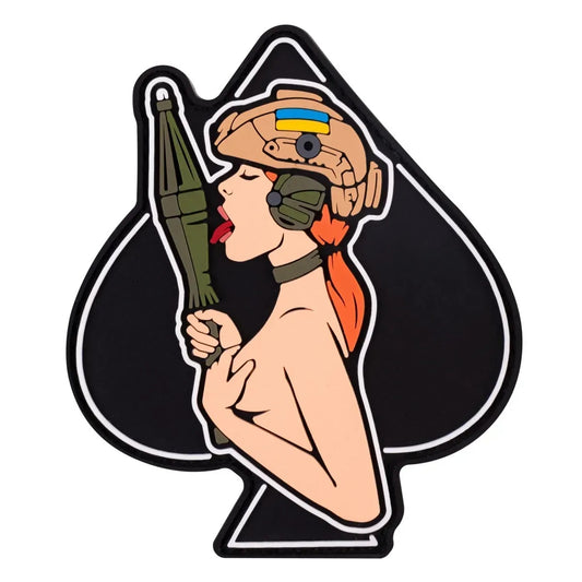 PVC Patch "Spade Girl – Redhead"