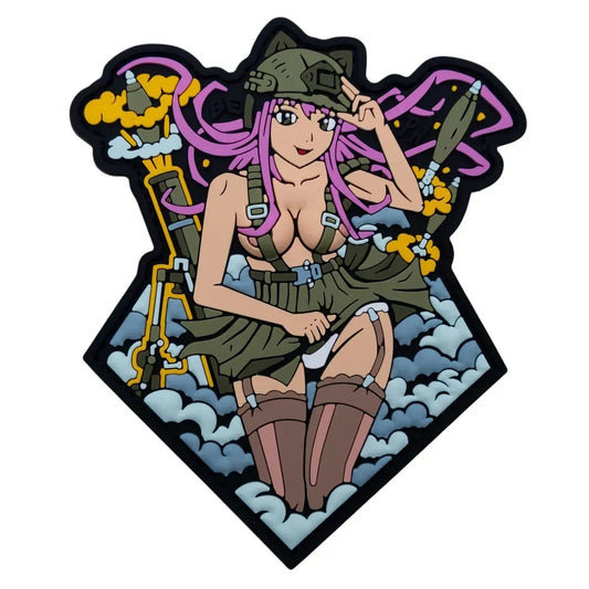 PVC Patch "Pink Anime Girl"