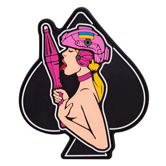 PVC Patch "Spade Girl – Pink"