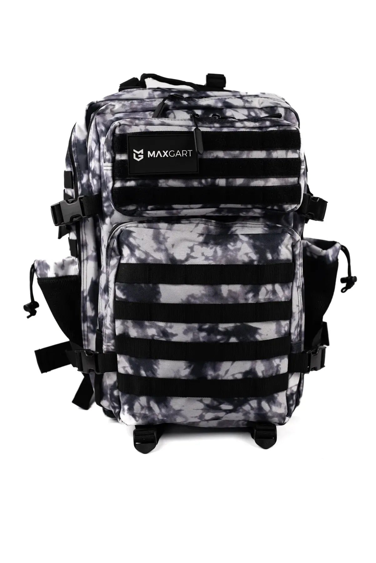 MAXGART Tactical Backpack 45L – Black&White – Water-Resistant & Versatile
