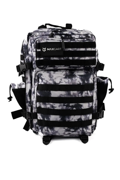 MAXGART Tactical Backpack 45L – Black&White – Water-Resistant & Versatile