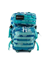 MAXGART Tactical Backpack 45L – Light Blue Camo – Water-Resistant & Versatile