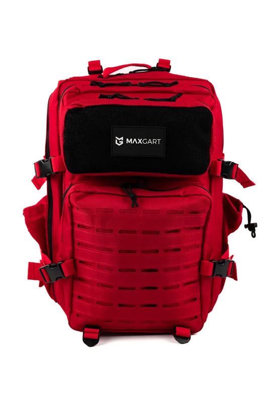 MAXGART Tactical Backpack 45L – Pulse Red – Water-Resistant & Versatile