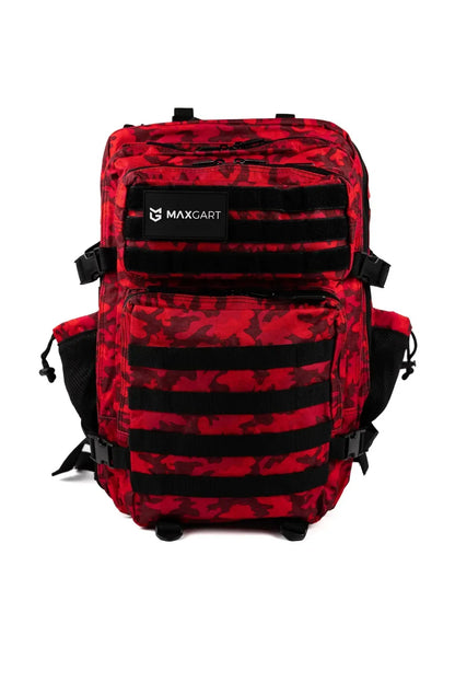 MAXGART Tactical Backpack 45L – Red CP – Water-Resistant & Versatile