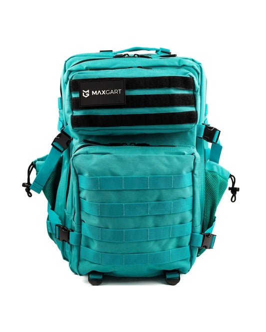 MAXGART Tactical Backpack 45L – Turquoise – Water-Resistant & Versatile