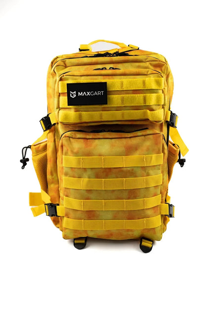 MAXGART Tactical Backpack 45L – Yellow Camo – Water-Resistant & Versatile