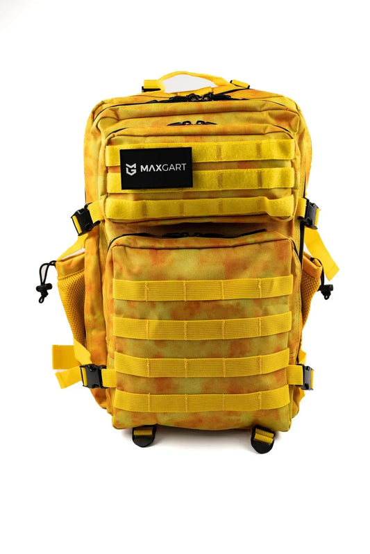 MAXGART Tactical Backpack 45L – Yellow Camo – Water-Resistant & Versatile