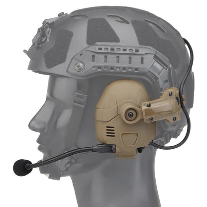 HD-16 Tactical Bluetooth Helmet Headset – Tan