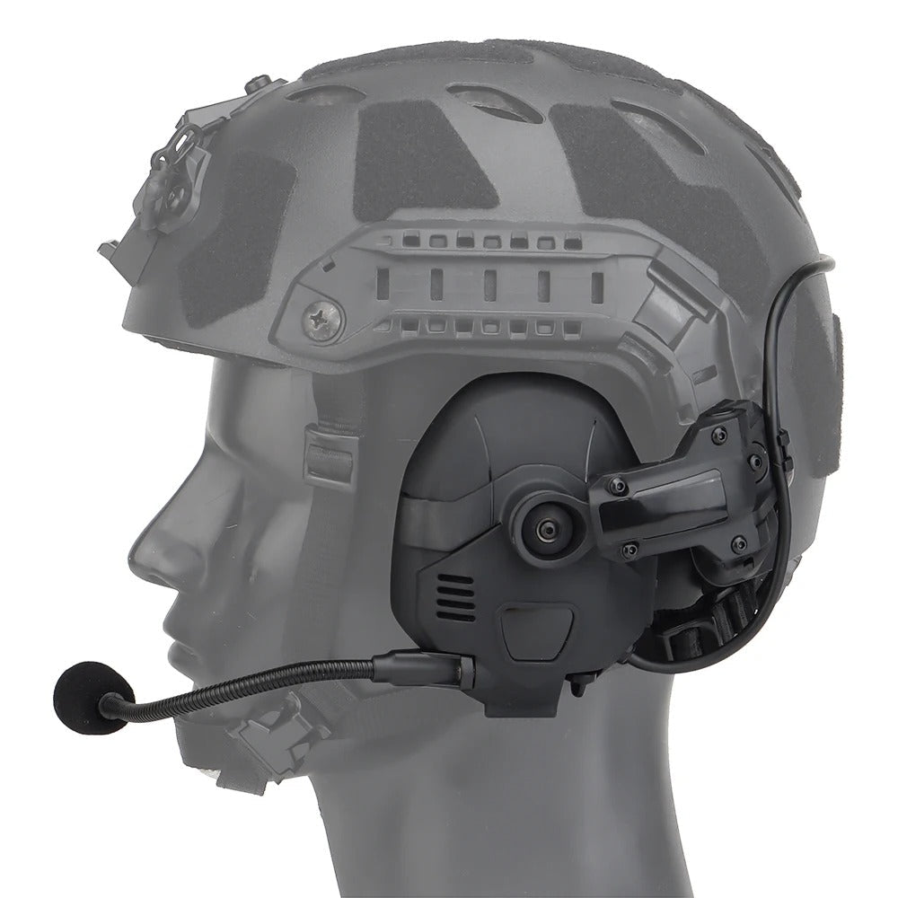 HD-16 Tactical Bluetooth Helmet Headset – Black