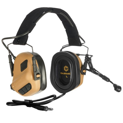 Earmor M32 Plus Tactical Communication Headset - Coyote Brown - Blender Tactical