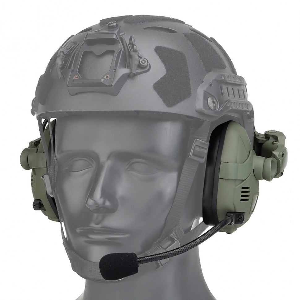 HD-16 Tactical Bluetooth Helmet Headset – Green