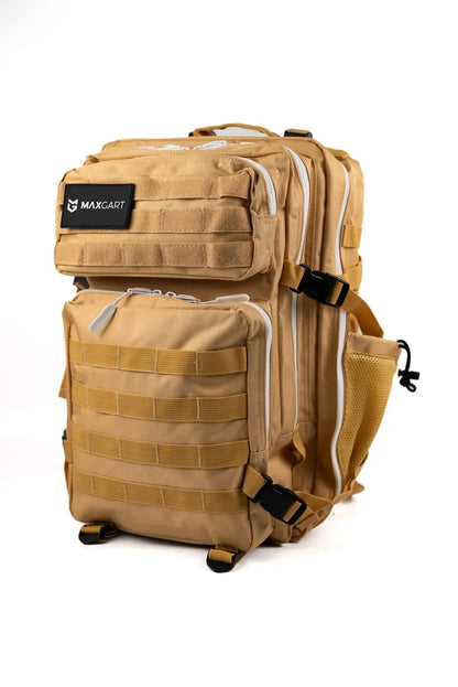 MAXGART Tactical Backpack 45L – Ligth Yellow– Water-Resistant & Versatile