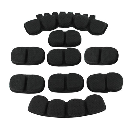 Tactical Helmet Memory Foam Pad Set – Black