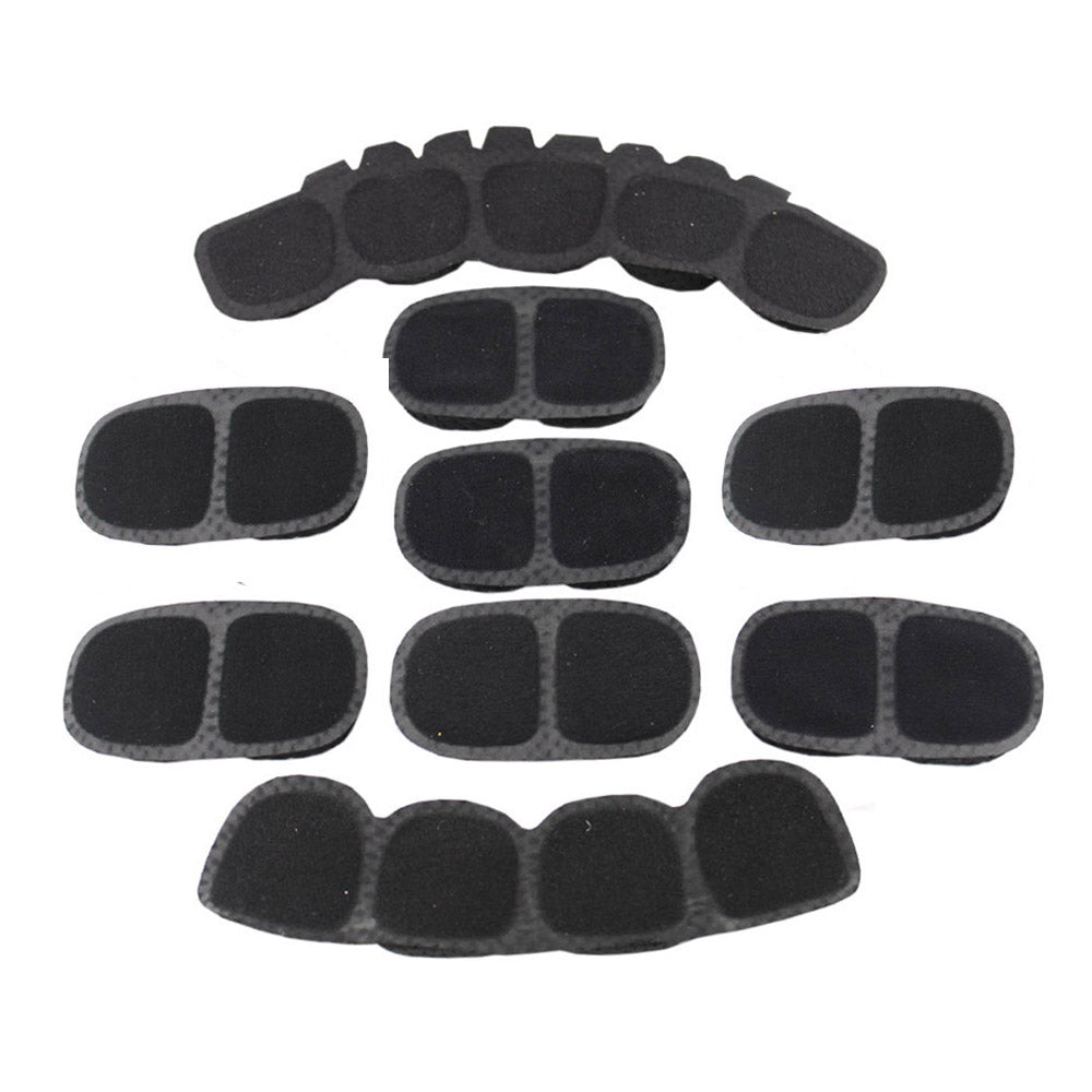 Tactical Helmet Memory Foam Pad Set – Black
