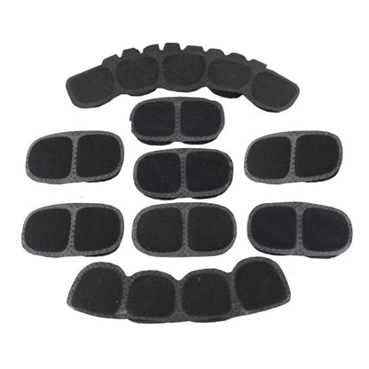 Tactical Helmet Memory Foam Pad Set – Black