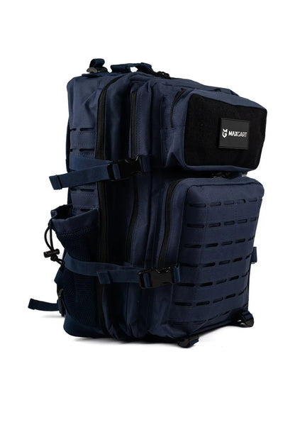MAXGART Tactical Backpack 45L – Pulse Dark Blue – Water-Resistant & Versatile