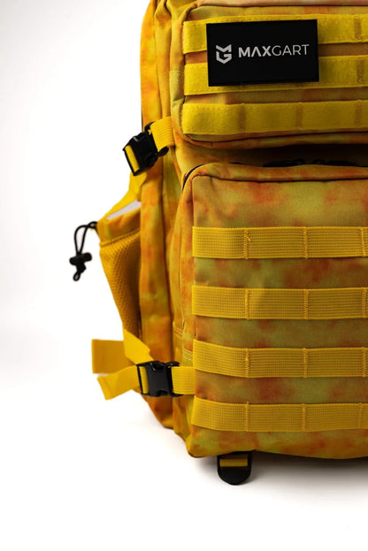 MAXGART Tactical Backpack 45L – Yellow Camo – Water-Resistant & Versatile