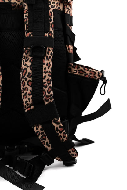 MAXGART Tactical Backpack 45L – Golden Leopard – Water-Resistant & Versatile