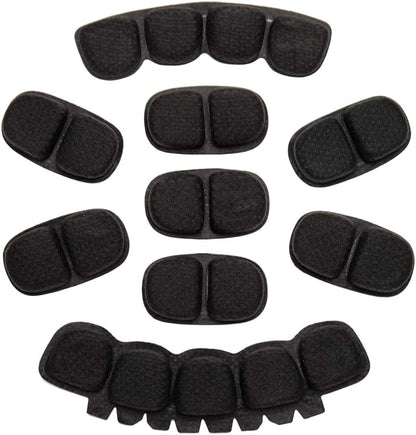 Tactical Helmet Memory Foam Pad Set – Black