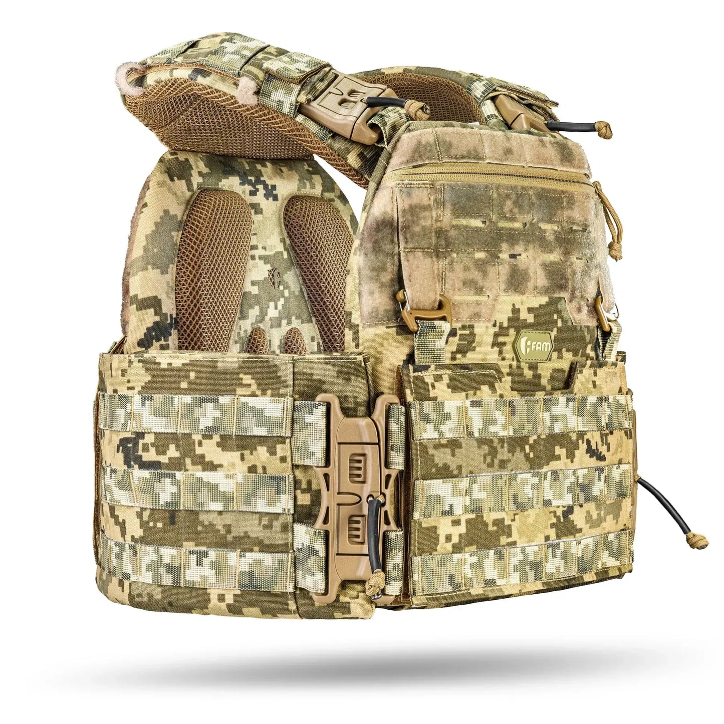 Famtac M7 PRO Gen 2 Plate Carrier 15×30 | Digital Pixel Camo - Blender Tactical