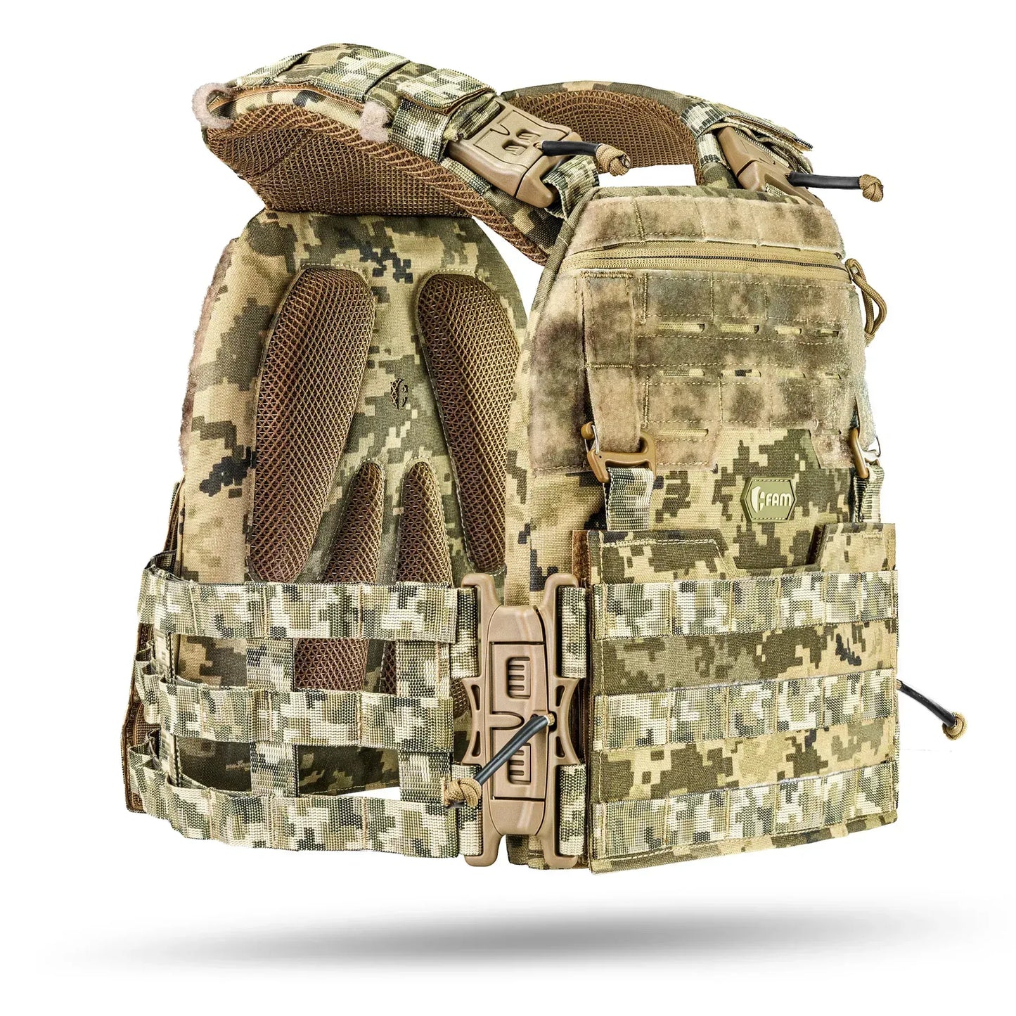 Famtac M7 PRO Gen 2 Skeleton Plate Carrier | Digital Pixel Camo - Blender Tactical